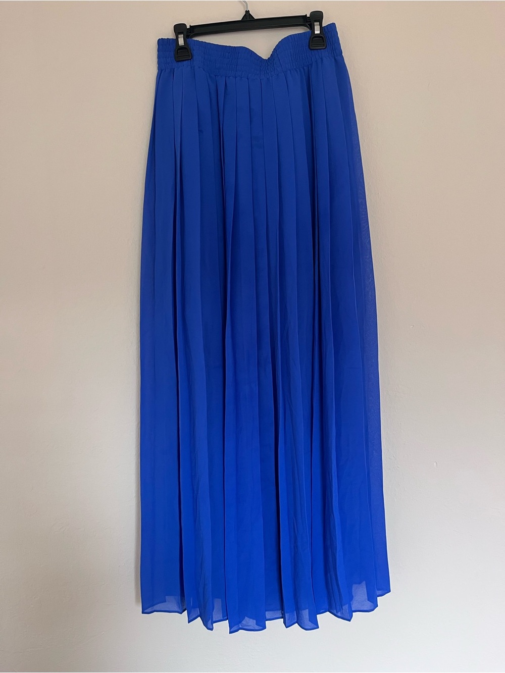 Banana Republic Royal Blue Pleated Maxi Skirt